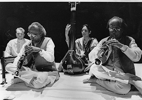 Anant Lal (right) Day Shankar (left) Lars Moller (background) + unknown mid 1990s small